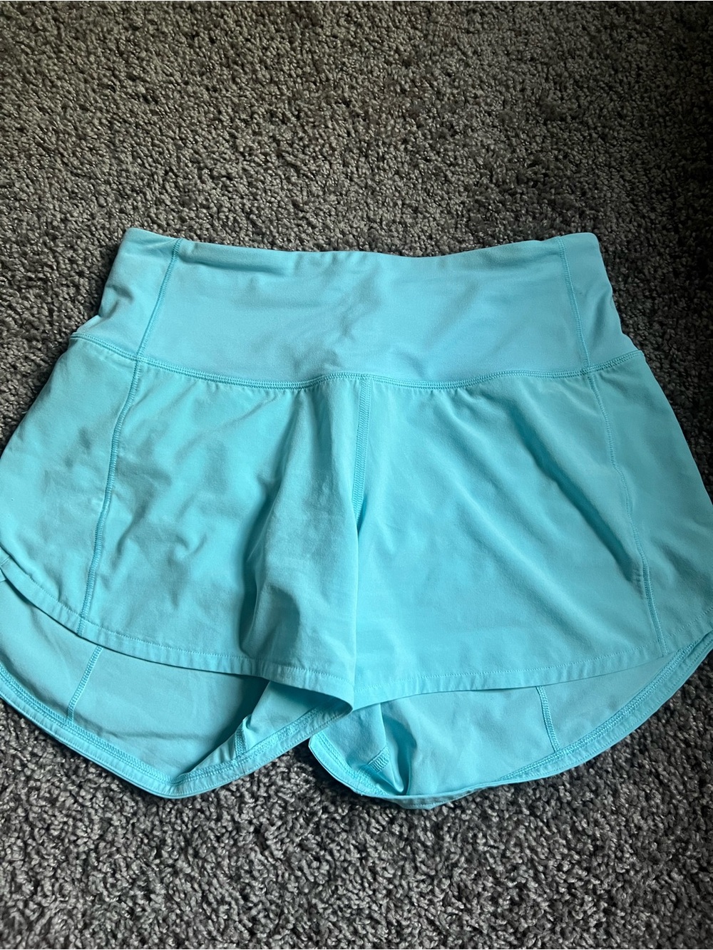 lululemon athletica Light Aqua Blue Athletic Skort Shorts